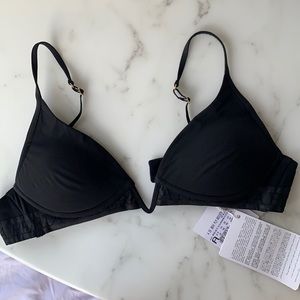 La perla bra 36A black, v bra, for low cut tops